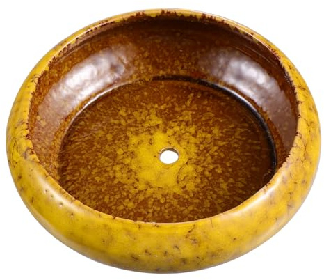 SHINEOFI Maceta de Vintage Esmaltada para Suculentas con Drenaje Macetero Grande de Boca Ancha para Cactus y Plantas Decorativas Jardín Interior y Oficina