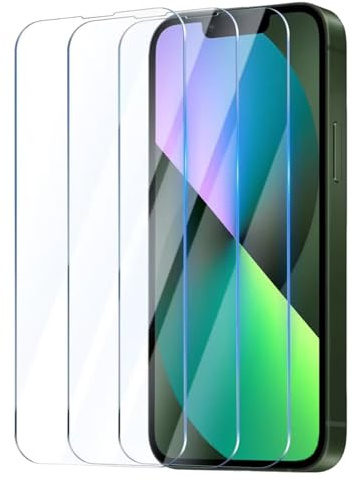 3 Pezzi Vetro Temperato Compatibile per iPhone 13 Mini Pellicola Proteggi Protettiva 5,4 Pollici Durezza 9H Senza Bolle Anti Graffio Anti Impronte Ultra Trasparente Ultra Protett Resistente HD Chiaro