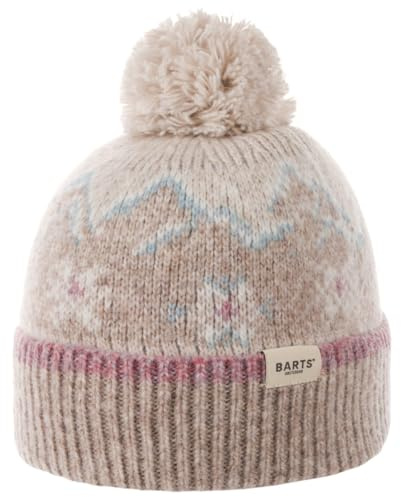 Barts Lankana Beanie Mütze Damen - Bommelmütze Wintermütze Umschlagmütze mit Umschlagfutter für Herbst/Winter