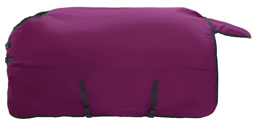 vidaXL Manta para Caballo Verde Oscuro y Negro 125 cm Poliéster, Manta Ecuestre Moderna, Cubierta de Invierno, Impermeable, Lavable, Caliente para tu Caballo