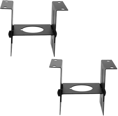 TOYANDONA Supporto per Lampada per Rettili in Metallo Resistente, Staffa Regolabile a U per Terrari e Acquari, Set 2 Pezzi per Lampade Riscaldanti Uvb in Habitat per Serpenti e Gechi
