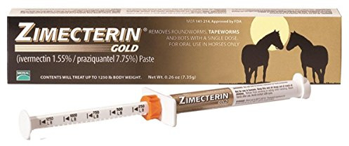 Merial Zimecterin Gold Dewormer Paste for Horses, 7.35gm (Packaging May Vary)