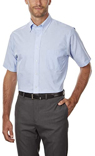 Van Heusen Chemise Habillée Oxford À Manches Courtes Chemise Homme (Lot de 1)