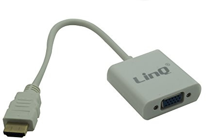 CAVO ADATTATORE CONVERTITORE HDMI A VGA PER PC NOTEBOOK LINQ HDMI-VGA25