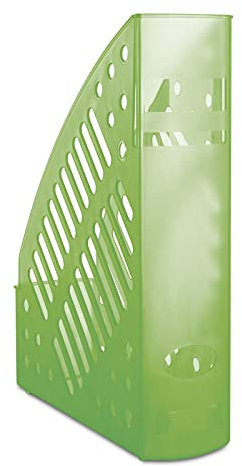 DONAU 7462188PL-06 Stehsammler, durchbrochen, Polystyrol, A4, transparent grün