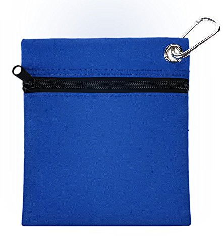 VGEBY Tee Tasche mit Reißverschluss T Ball Aufbewahrungstasche Halter mit Karabiner Zubehör