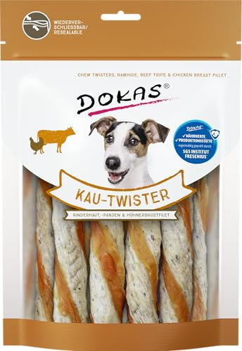 DOKAS Getreidefreier Premium Kausnack für Hunde – Ideal als Belohnung (9 x 200g)