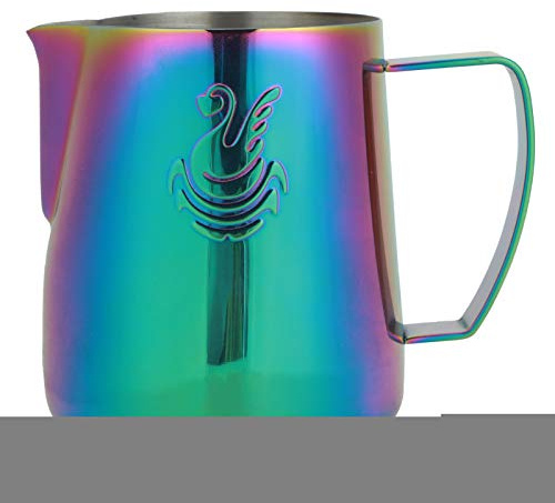Milchkännchen aus Edelstahl, bunt, 400 ml