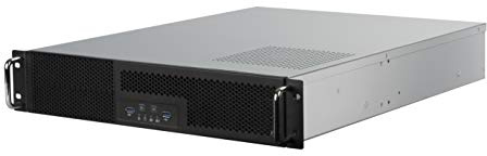SilverStone Technology 2U Dual Drive Bay ATX - Chasis de Servidor de Almacenamiento Industrial con Interfaz USB 3.1 Gen1, SST-RM23-502