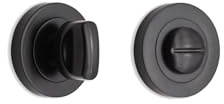 Thumb Turn & Release for Bathroom WC Doors Lock with Emergency Release in Various Finishes (Matt Black)