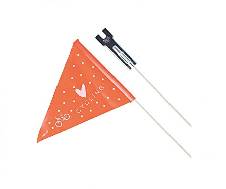 XLC Sicherheitswimpel-2503290000 Schwarz/Orange Einheitsgröße