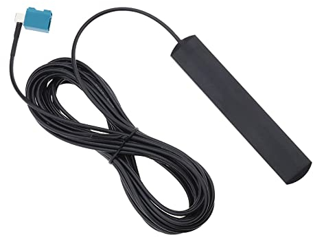 eMagTech Car DAB FM Radio Antenna Car Stereo Antenna Fakra Z Adapter 5m Adhesive Mounting for Car Audio HD Radio Stereo In Dash Head Unit CD Media Receiver Player