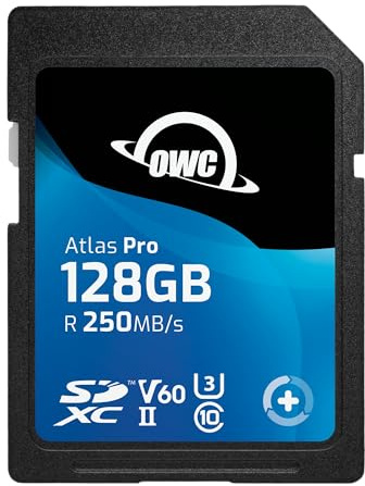 OWC Atlas Pro SDXC-UHS-II V60 Medienkarte, 128 GB