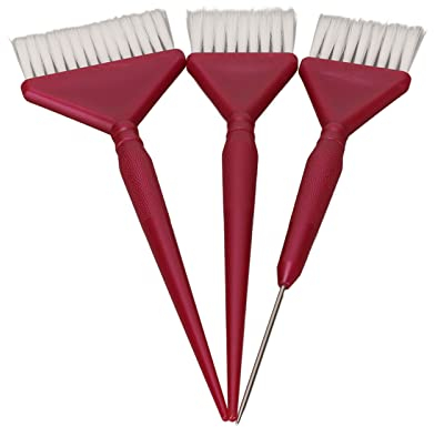 Haarfärbepinsel-Set, 3-teilige Farbpinsel für Friseursalon, Haarfärbepinsel, Tönungspinsel für Haarfarbe, Haarfärbepinsel, Rasierpinsel, Haare Färben, Farbpinsel, Färbewerkzeug