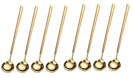 Iegefirm 8 STÜCKE 6,7 Kaffee, RüHren, Tee mit Langem, Goldene Tee, Goldene, EIS Tee