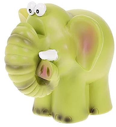 JTBDWOSK Elefantenform Brillenhalter, Lustige Harz Tierform Brillenständer, Tierform Sonnenbrillenhalter für Kinder Schreibtisch Heimbüro Nachttische Desktop-Dekoration,Grün
