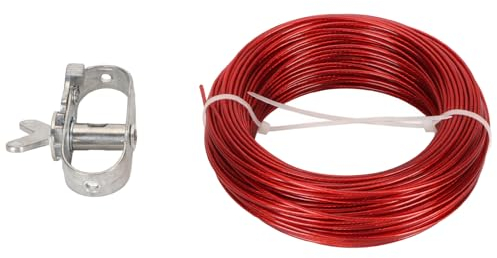 Pool Abdeckung Kabel Winden Satz, 150 Fuß Pool Abdeckung Kabel Mit Rostsicherer Aluminium Wippe, Pool-Abschluss Zubehör Pool Abdeckung Draht Für Oberirdisch Schwimmbad