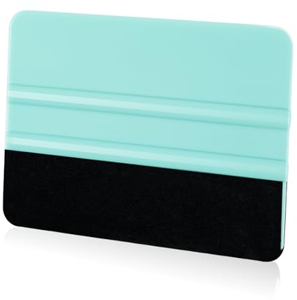 WRAPXPERT Felt Squeegee,10cm Vinyl Wrap Squeegee Tool,Teal Squeegee for Vinyl,Window Tint,Car Wrap,Wallpaper