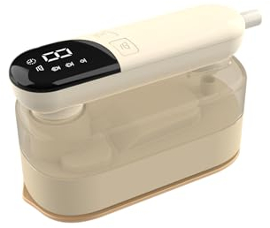 COKUNST Dampfbügeleisen 4 Bügelmodi, 10S Schnelles Aufheizen, 1000W Dampfglätter Reisebügeleisen 170ml Wassertank mit LCD-Bildschirm, 180° Faltbares Tragbares Klein Bügeleisen Dampf