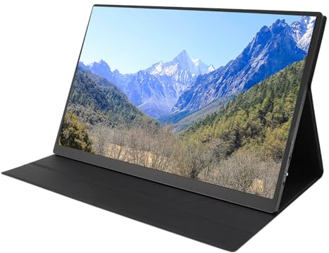 ciciglow Monitor Portátil, Monitor Portátil de 16 Pulgadas 2.5K 2560x1600P IPS 120Hz, HDMI, Tipo C, Micro USB, Interfaz Auxiliar de 3,5 Mm, Extensor de Pantalla Portátil para PC Portátil