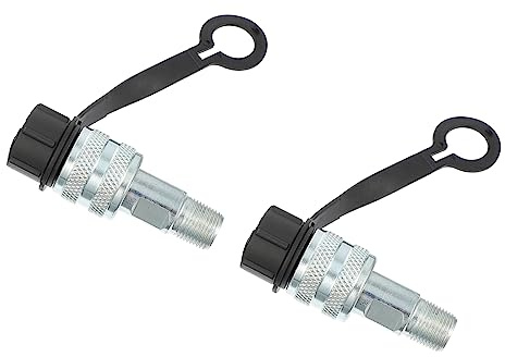 Artibetter Raccordo Idraulico Rapido 2 Pezzi 3/8 Giunto Femmina in Acciaio per Olio ad Alta Pressione, Adattatore Oleodinamico Resistente e Antiruggine per Uso Industriale e Impianti
