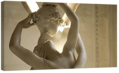 canvashop Quadro Canova Amore e Psiche 60x30 cm | Quadri Moderni, Soggiorno, Stampa da parete, Su Tela Canvas