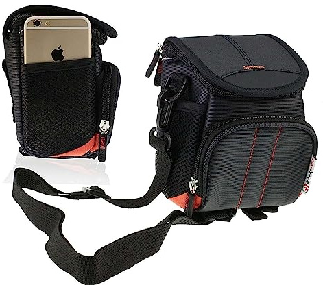 Navitech Black Camera Shoulder Bag Compatible with Kodak Pixpro Astro Zoom AZ255 Digital Bridge Camera