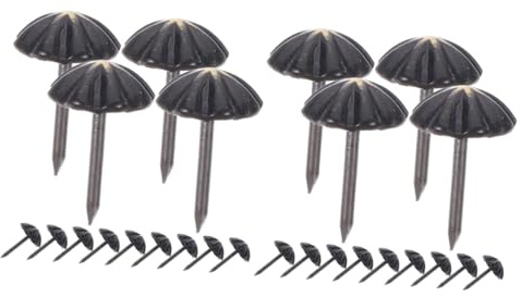 OUNONA 200pièces Clous Décoratifs pour Mobilier Tacks Rembourrés pour Forme De Citrouille Noir Mat Et Accessoires pour Et Chaises