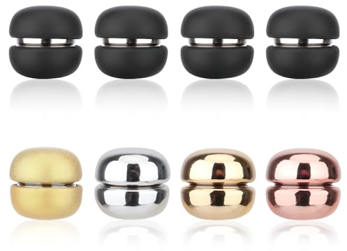 8 Stück Hijab-Magnete, Starke magnetische Hijab-Nadeln, vielseitig einsetzbare, nadelfreie Sicherheitsnadeln für Hijab, Dupatta, Schal, Kleider, Hemden für Frauen und Männer