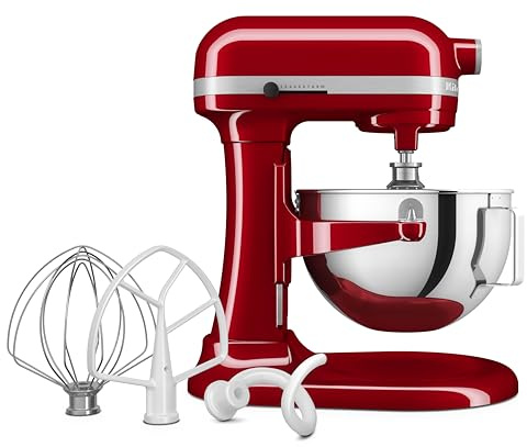 KitchenAid HEAVY DUTY - BATIDORA AMASADORA CON BOL ELEVABLE DE 5,2L - ROJO IMPERIAL 5KSM55SXXEER