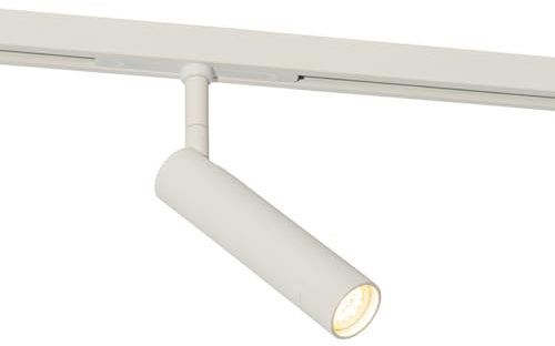 Qazqa - Modern White Spotlight Ceiling for 1-Phase Track System - Slimline Uzzy- - Modern - Suitable for LED G9 | 1 Way Light - Polyester Surface-Mounted spotway Light - Suitable for Bedroom I