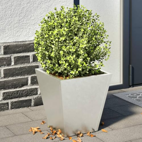Xichuzi Pflanzkübel 2 STK. 30x30x30 cm Edelstahl, Blumentopf Gross, Blumenkasten Balkon, übertopf, Pflanzkasten, Flowerpot, Kräuterbeet Für Die Küche, Vertikalbeet - 851047