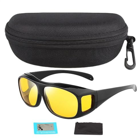 Lenti per visione notturna – lenti notturne, occhiali gialli | occhiali per guida notturna, anti-abbagliamento notturno, occhiali da guida notturna, occhiali da guida notturna, occhiali all'aperto