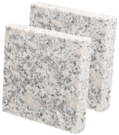 HYTROVE 2pcs Cooling Marble Mat for Small Pets Granite Cooling Pad for Hamsters Rabbits Chinchillas Easy Clean Indoor Outdoor Use