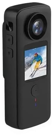 WAFOHSR Mini Action Camera WIFI 4K HD AP Remote Viewing Micro Camcorders Dual LCD Screens 30m Waterproof Shell DV Sport Video Recorder High Resolution(Add 128G card)