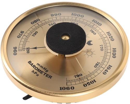 ifundom High Precision Metal Insert Barometer for Home Weather Forecasting Traditional Dial Design Multifunctional Weather Instrument
