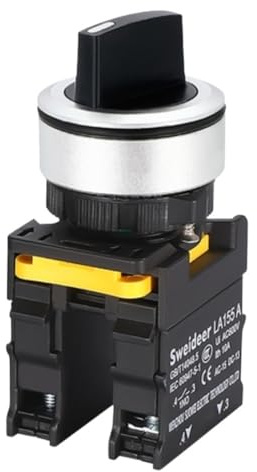 30 mm omkopplare med LED 1NO/2NO/1NO1NC 2/3 positioner självhämmande momentaner roterande omkopplare på/av med ljus 12 V 24 V 220 V10A (1NO1NC_2 position SELF-LOCK_12 V)