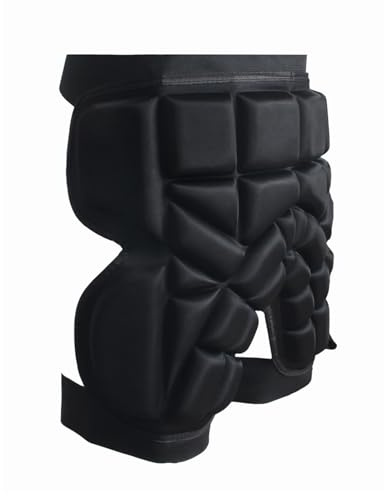 Protective Padded Shorts – Stretch Fabric Adjustable Fit | Kids Junior Guard Sports Shorts, Sweat Wicking Hip Protector Pants | For Skiing Scooter Ice Skating Roller Skating Skateboarding