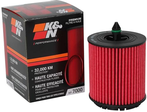 K&N Ölfilter - High Performance-Series kompatibel mit Alfa, Buick, Cadillac, Chevrolet, Fiat, GMC, Oldsmobile, Opel, Polaris, Pontiac, Saab, Saturn (HP-7000), Schwarz