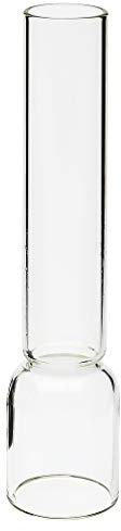 DELITE Glaszylinder 6''' transparent, unterer Durchmesser außen 34 mm, innen 31,3 mm, oberer Durchmesser außen 26 mm, Höhe 168 mm, fpür Petroleumlampen Petronella, Captain's Cabin und andere Lampen