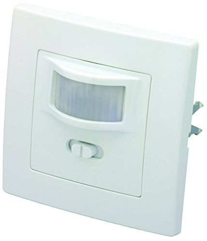 Adluminis Automatischer Lichtschalter mit Bewegungsmelder für Unterputz, einstellbar, einfache Montage, Erfassungswinkel 160 Grad, Radius ca 9m