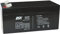 DSK 10357 - Batteria al piombo sigillata AGM ricaricabile da 12V 3,3 Ah. Ideale per auto e moto elettriche per bambini, sistemi UPS/UPS, sistemi di sicurezza e comunicazione, luci di emergenza, nero