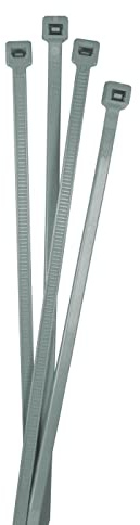 Lumonic Kabelbinder 100x 300 x 4,8mm Silber Industriequalität UV beständig, wetterfest