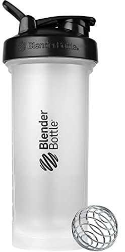 Blender Bottle Classic V2 Shaker-Flasche, perfekt für Protein-Shakes und Pre Workout, 1,275 ml, transparent/schwarz