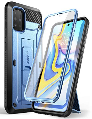 SUPCASE Outdoor Hülle für Samsung Galaxy A51 (6.5) 4G Case 360 Grad Handyhülle Bumper Schutzhülle Cover [Unicorn Beetle Pro] mit Displayschutz, Blau
