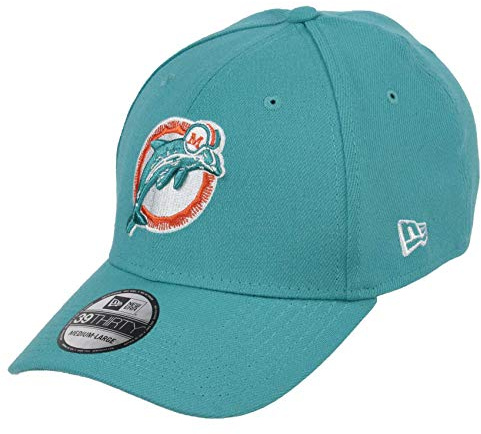 New Era NFL Cap 39Thirty Basecap American Football NFL Core keps alla Teams logotyper lagfärger, Dolphins-turkos, L-XL