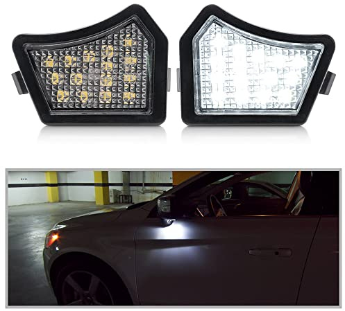 15-SMD LED under spegeln, dörrljus, välkomstljus för Volvo XC90, V40, S40, V50, C30, S60, MK1, MK2, V60, C70, V70, MK2, MK3, XC70, S80, Jaguar XF, XFR, XE-type, XJ-type
