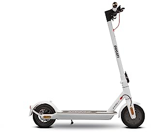 Ducati Pro-I Evo White Safe Ride, Monopattino Elettrico, con Frecce Direzionali Integrate, Motore 350W, Peso 12 kg, Freno Elettrico e a Disco