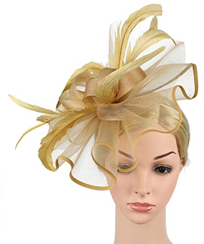 Damenhut, Fascinator, elegant, Barett, Fascinator, Hochzeit, aus Netzstoff, schick, Brautschmuck, große Blume, Haarspange, Derbyhut, Ascot für Beerdigungen, Halloween, Abend, Kirche, Cocktail
