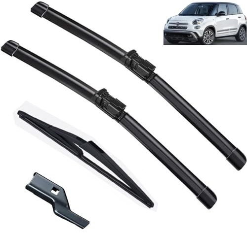 Compatible with Fiat 500L 2012-2020 26+15+11 Front Rear Wiper Blades Brushes Cutter Accessories 2013 2014 2015 2016 2017 2018 2019 2020